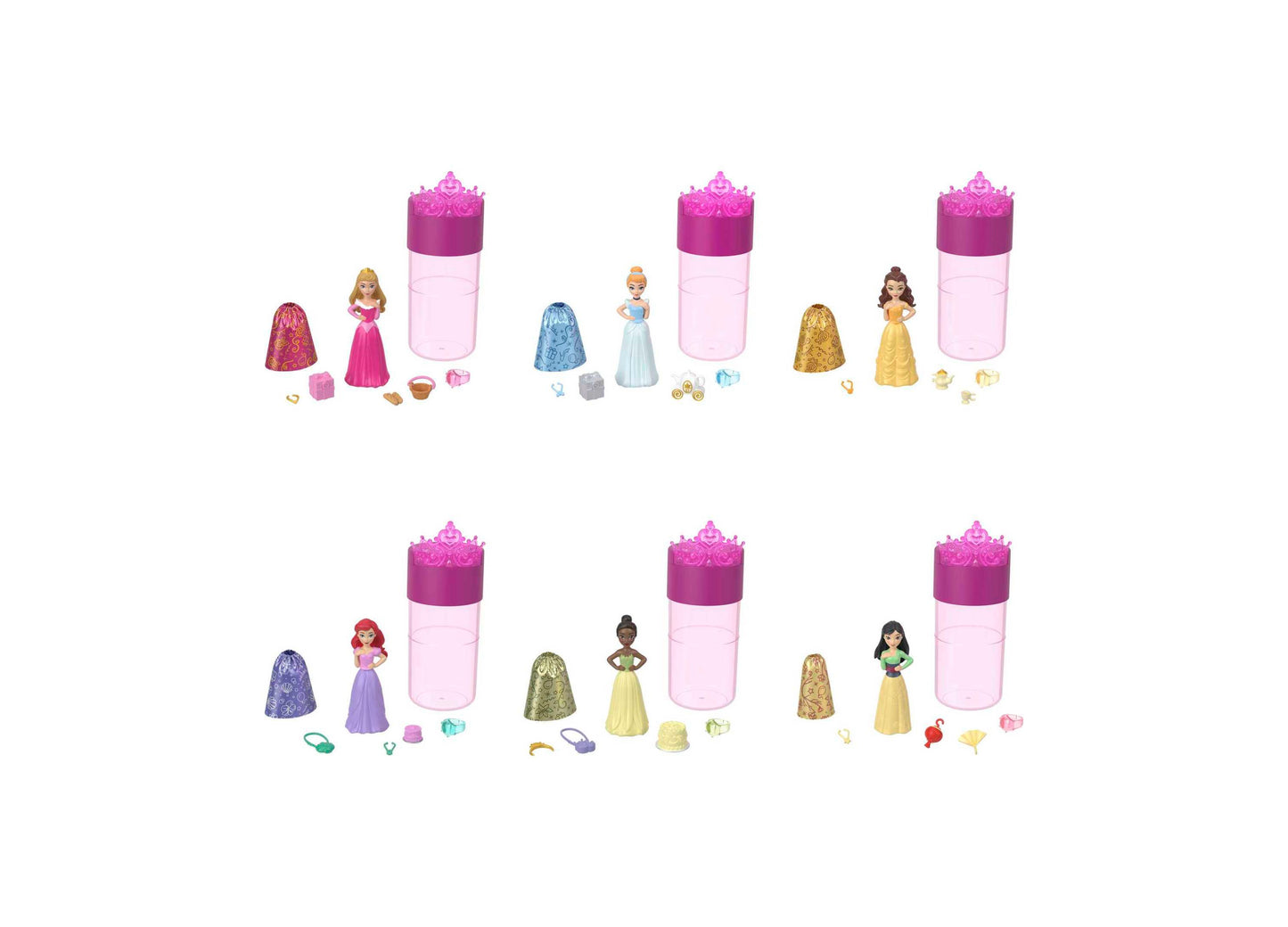 Disney Princess Royal Small Doll Color Reveal - Mystery Princess