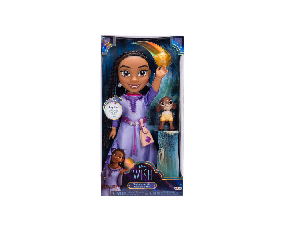 Disney Wish Asha Feature Large Doll - Hand-Styled Braids