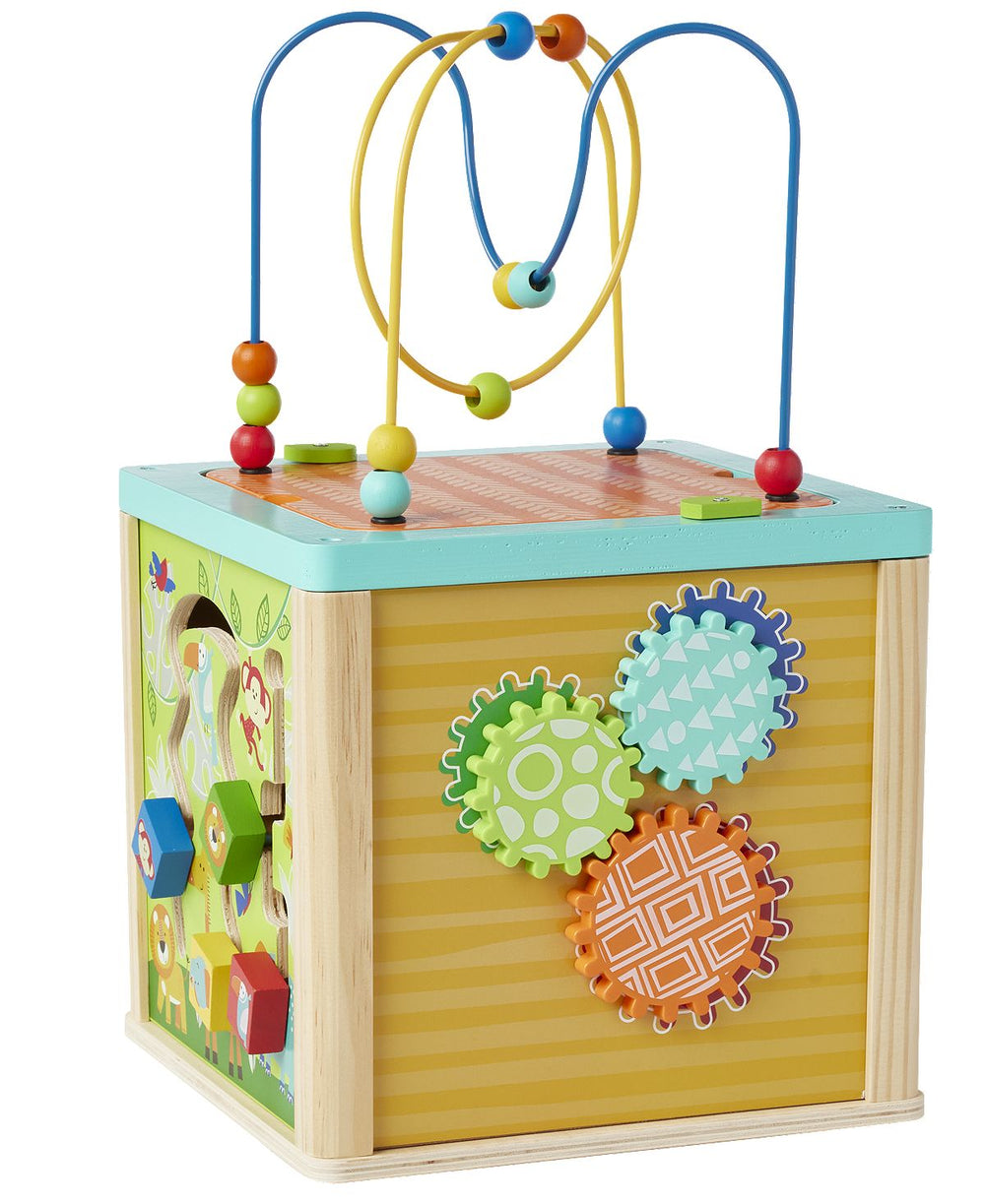 Imaginarium 5-in-1 Wooden Activity Cube - Educational Learning Toy