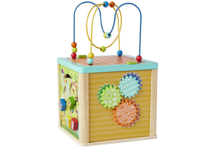 Imaginarium 5-in-1 Wooden Activity Cube - Educational Learning Toy