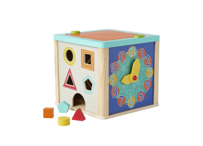 Imaginarium 5-in-1 Wooden Activity Cube - Educational Learning Toy