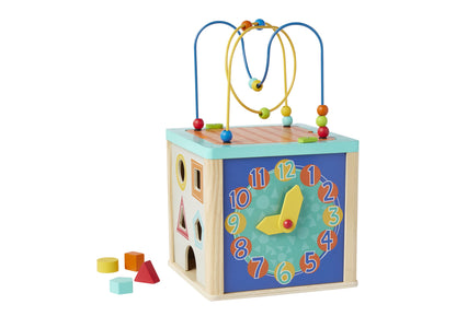 Imaginarium 5-in-1 Wooden Activity Cube - Educational Learning Toy