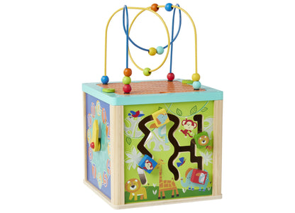 Imaginarium 5-in-1 Wooden Activity Cube - Educational Learning Toy