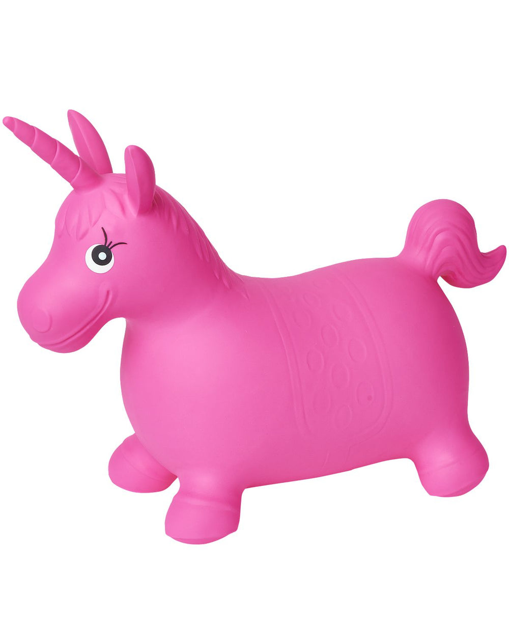 Imaginarium Pink Bouncy Unicorn Floor Hopper - Durable Indoor/Outdoor Play Toy