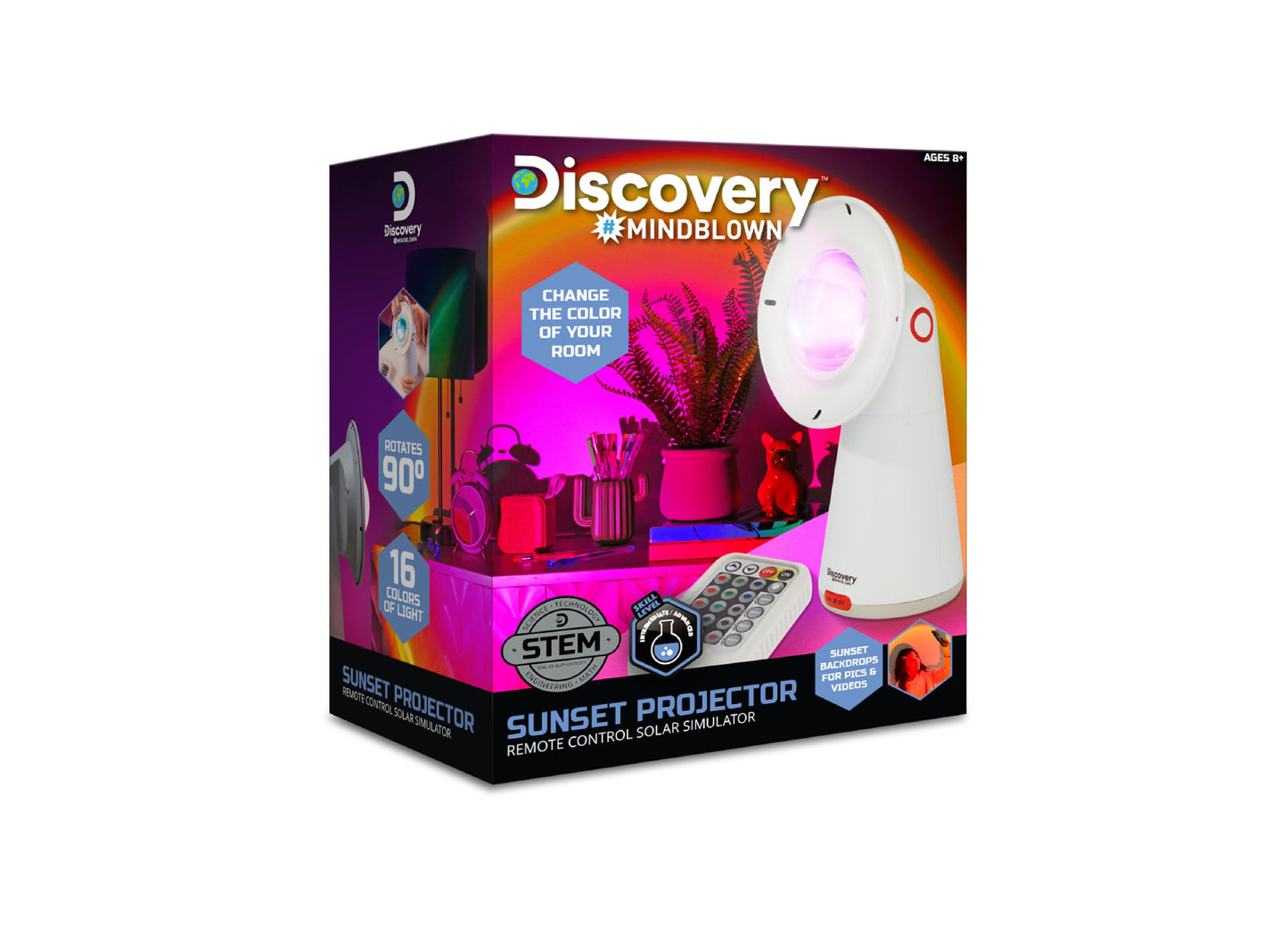 Discovery Kids Mindblown Sunset Projector Solar Simulator Kit