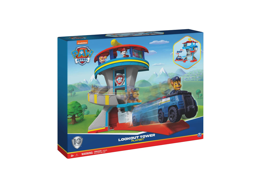 PAW Patrol Lookout Tower Playset with Toy Car Launcher