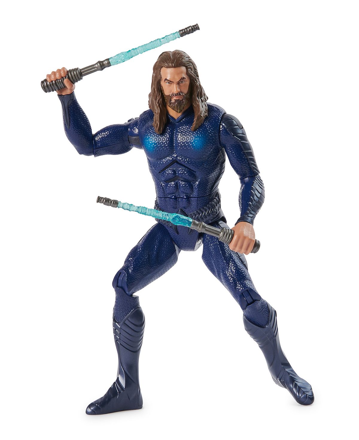 DC Aquaman 12-Inch Double Strike Action Figure with Light-Up Batons