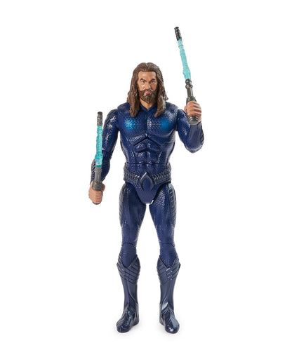 DC Aquaman 12-Inch Double Strike Action Figure with Light-Up Batons