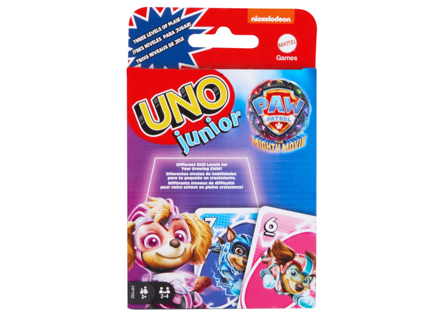 Mattel - Junior Paw Patrol The Movie UNO Card Family Game Night