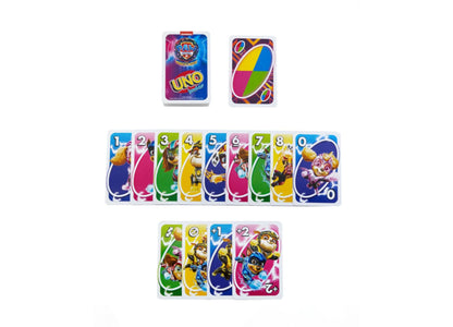 Mattel - Junior Paw Patrol The Movie UNO Card Family Game Night