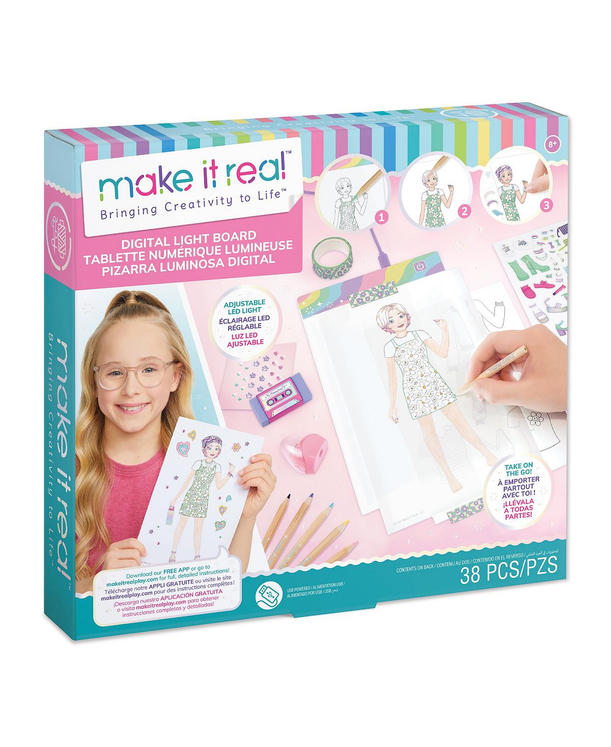 Make It Real Fashion Studio Digital Light Board - LED Tracing Pad