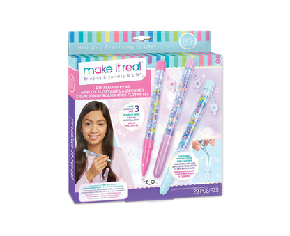 Make It Real Glittery DIY Floaty Pens Craft Kit