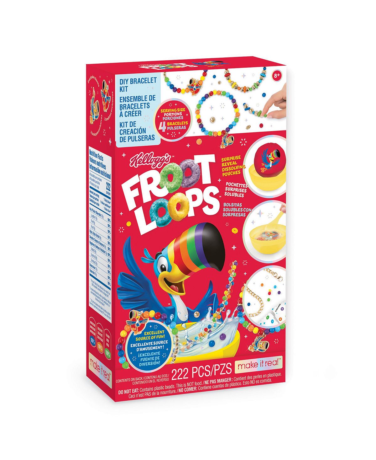 Make It Real Kellogg's Cerealsly Cute Froot Loops DIY Bracelet Kit