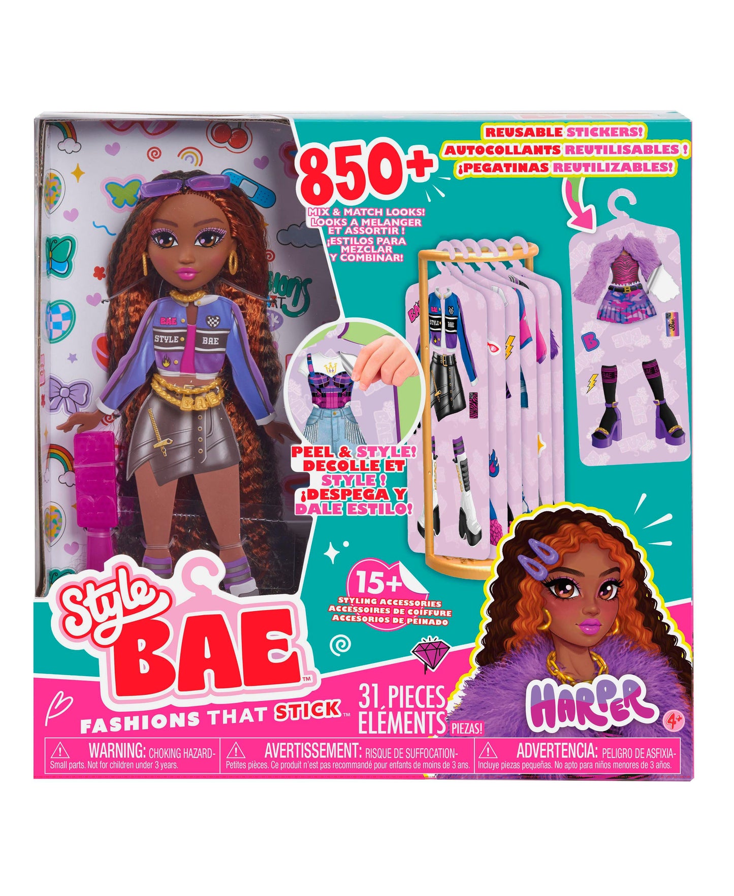 Style Bae Harper 10-inch Fashion Doll with Streetwear Outfits and Accessories