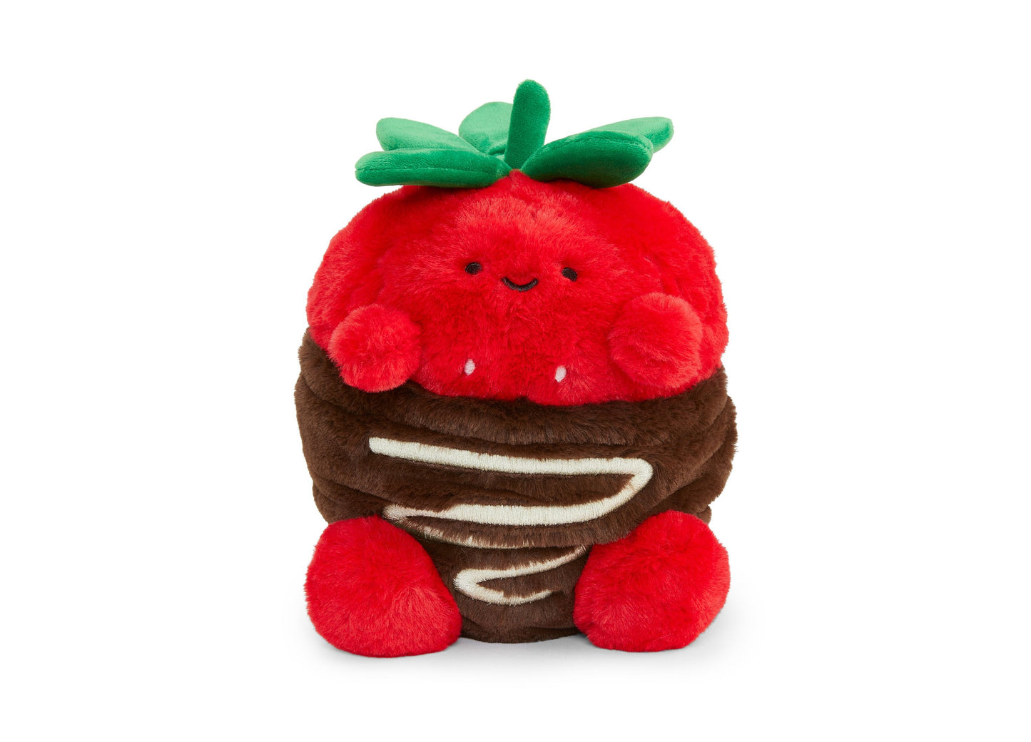 Geoffrey's Toy Box Tasties 10-inch Chocolate Strawberry Plush - Red