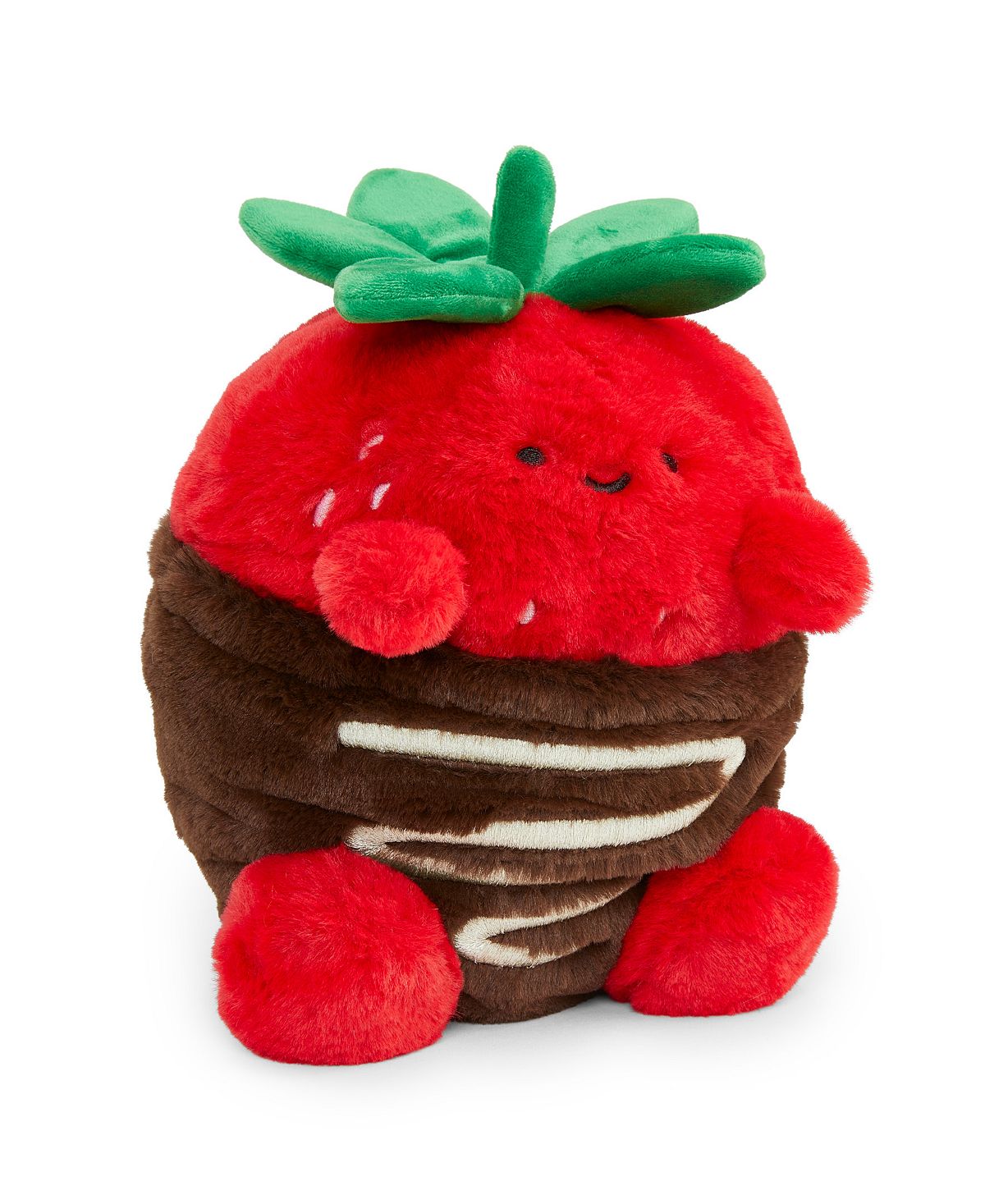 Geoffrey's Toy Box Tasties 10-inch Chocolate Strawberry Plush - Red