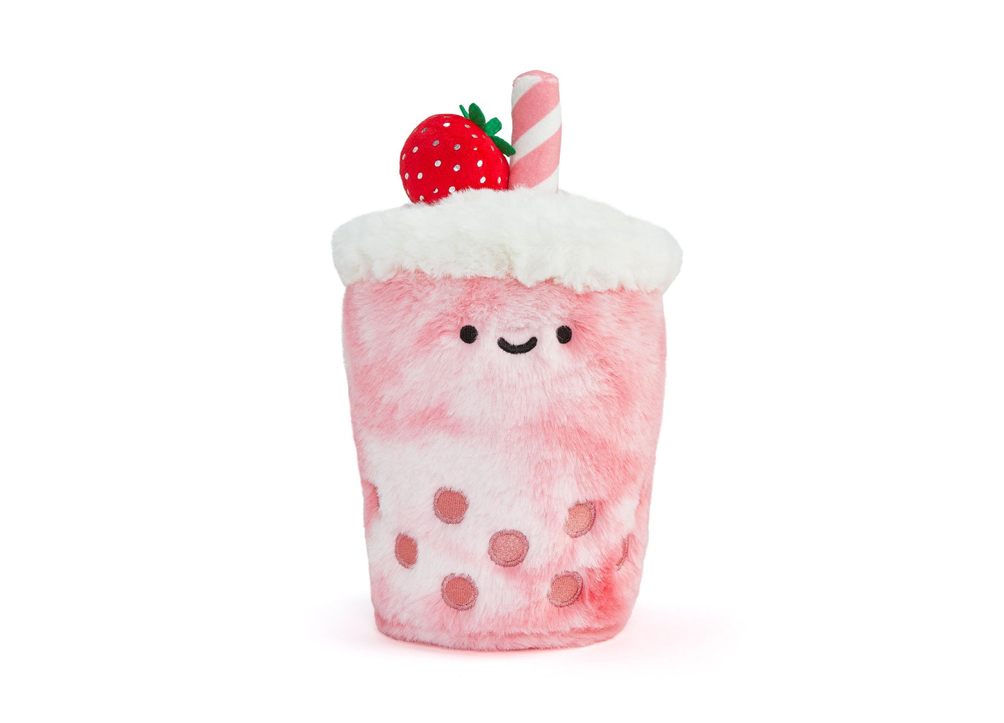 Geoffrey's Toy Box Tasties 10-inch Strawberry Boba Plush Toy