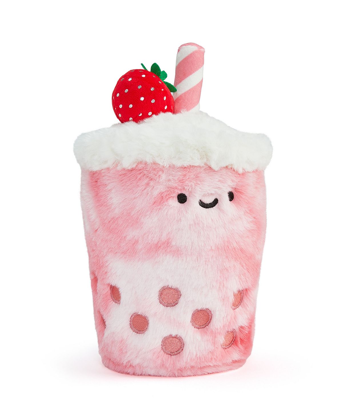 Geoffrey's Toy Box Tasties 10-inch Strawberry Boba Plush Toy