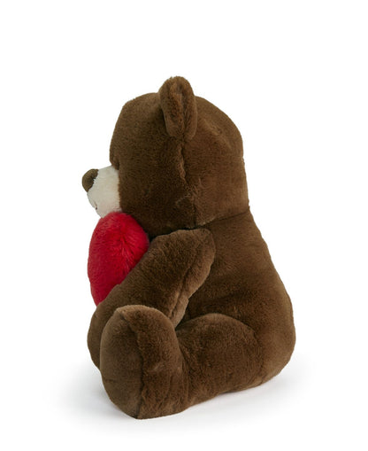 Geoffrey's Toy Box 12-inch Plush Heart Bear - Cuddly Stuffed Animal