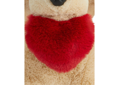 Geoffrey's Toy Box 12 inch Plush Heart Labrador - Cuddly Stuffed Animal