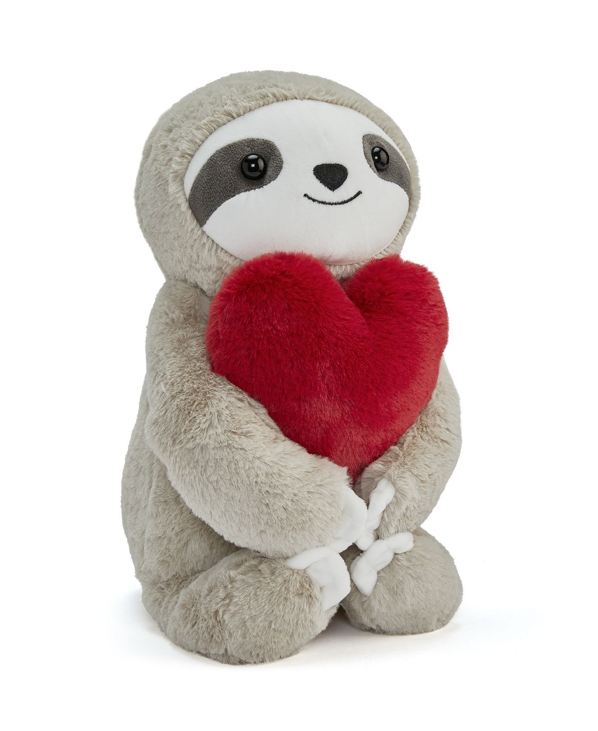 Geoffrey's Toy Box 12-inch Plush Heart Sloth - Cuddle Companion