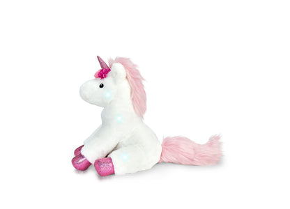 Geoffrey's Toy Box 13 inch Interactive Unicorn Plush with LED Lights and Sounds