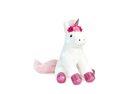 Geoffrey's Toy Box 13 inch Interactive Unicorn Plush with LED Lights and Sounds