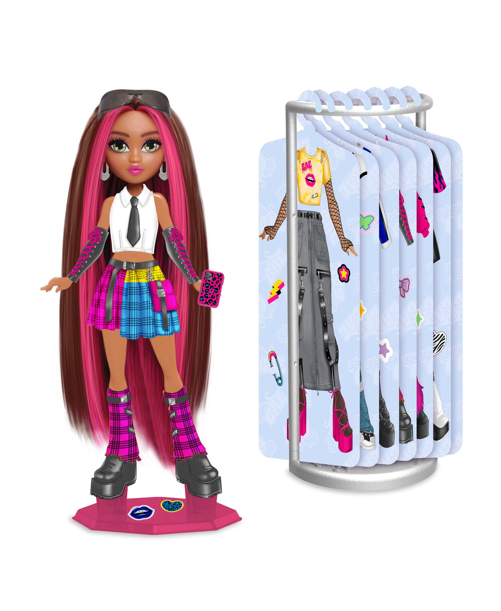 Style Bae Kenzie 10-inch Fashion Doll with Reusable Sticker Outfits and Accessories