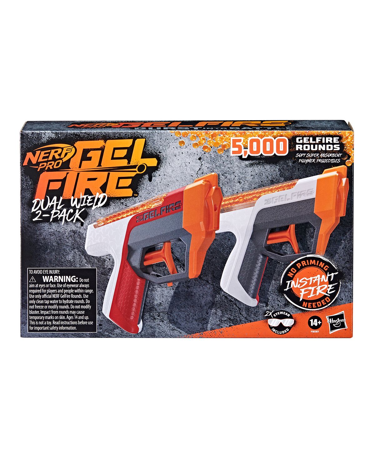 Nerf Pro Gelfire Dual Wield Pack - High-Velocity Hydrated Round Blasters