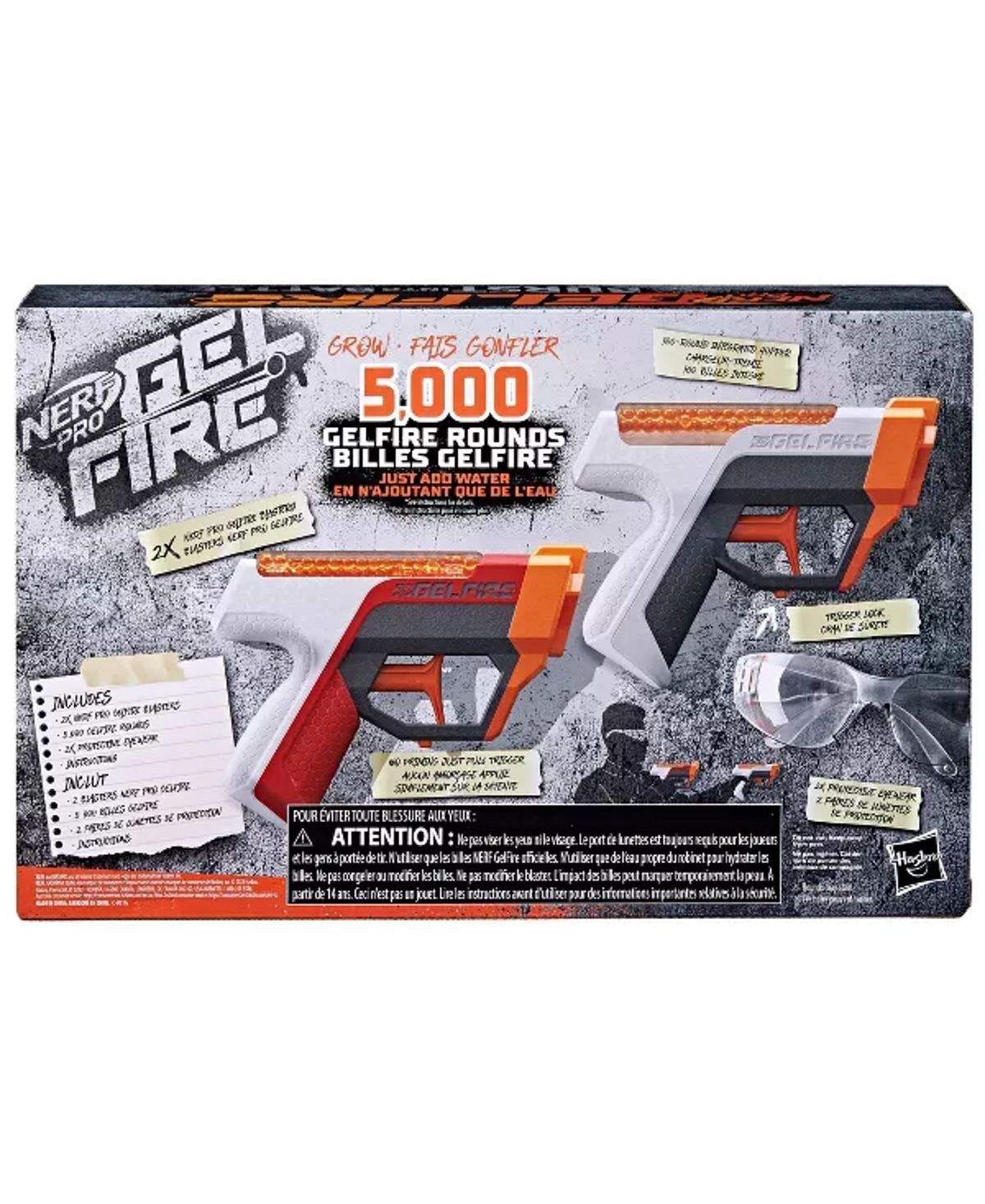 Nerf Pro Gelfire Dual Wield Pack - High-Velocity Hydrated Round Blasters