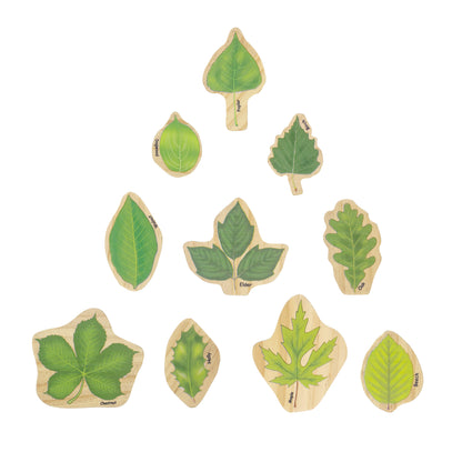 The Freckled Frog Stacking Leaves - Educational Wooden Block Set