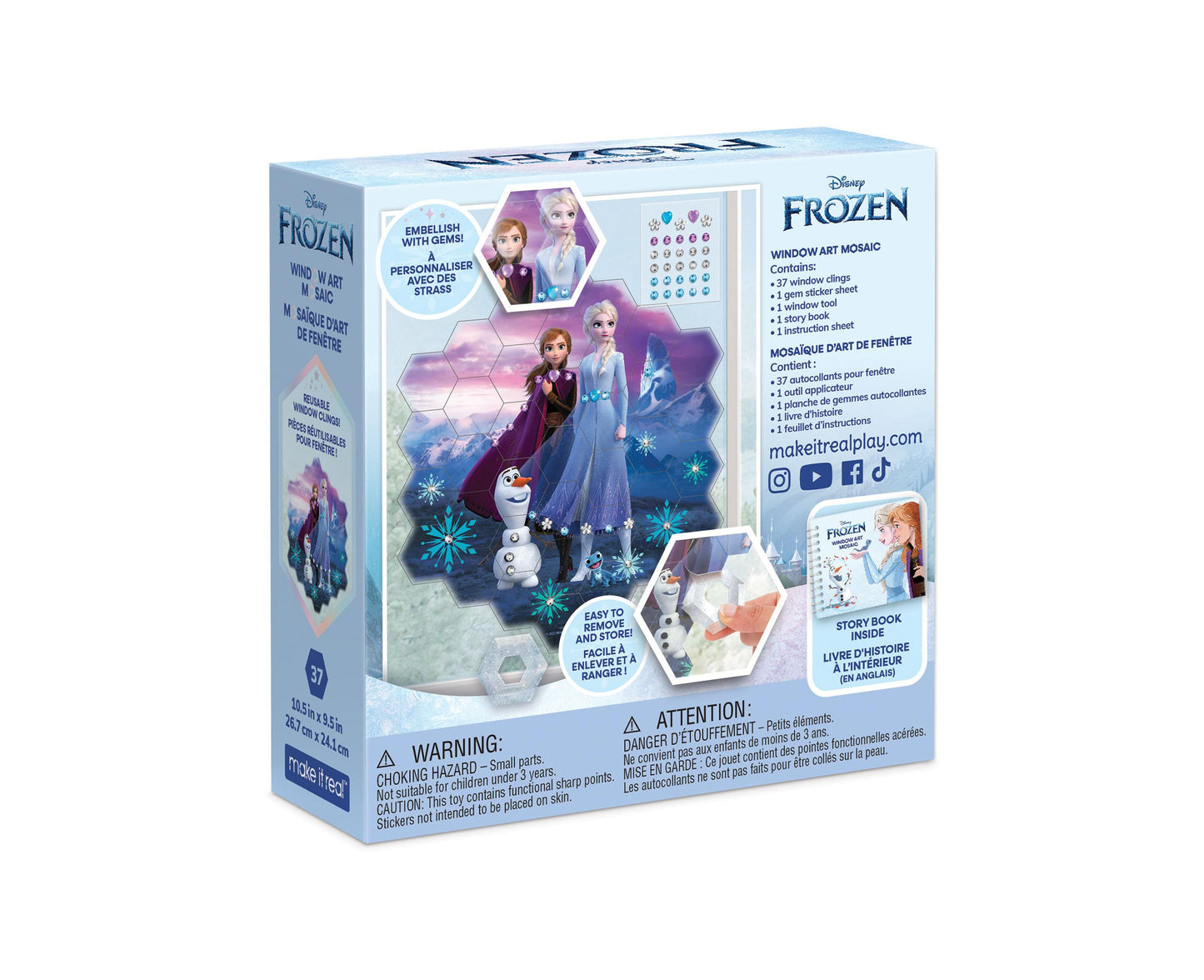 Disney Frozen Window Art Mosaic Kit - Create Elsa and Anna Mosaics