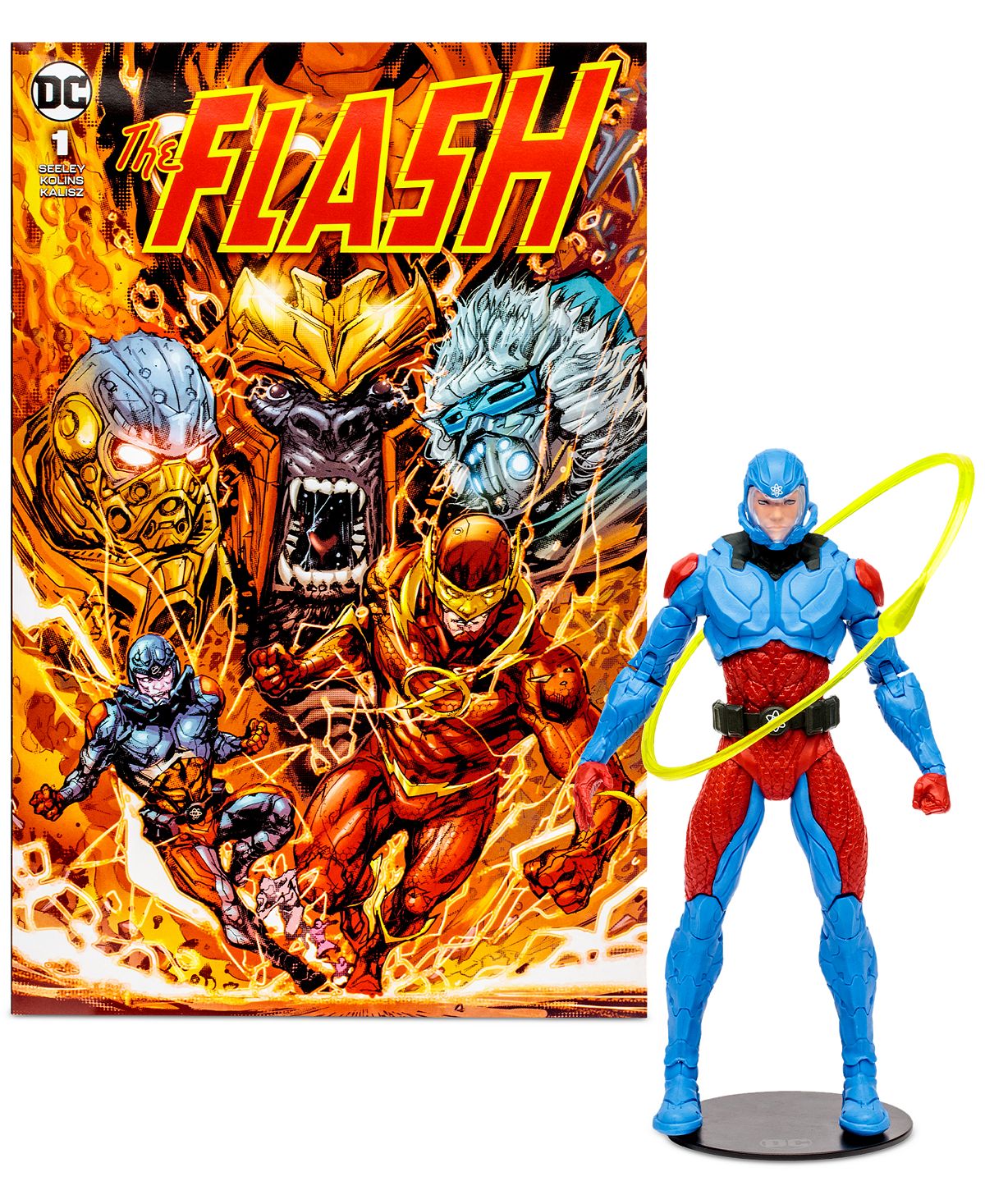 DC Direct The Atom 7-Inch Action Figure with Comic and Art Card