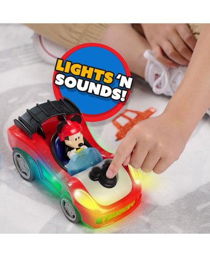 Mickey Mouse Rev 'N Go Vehicles with Lights And Sounds, Mickey's Car, Mickey Mouse Phrases