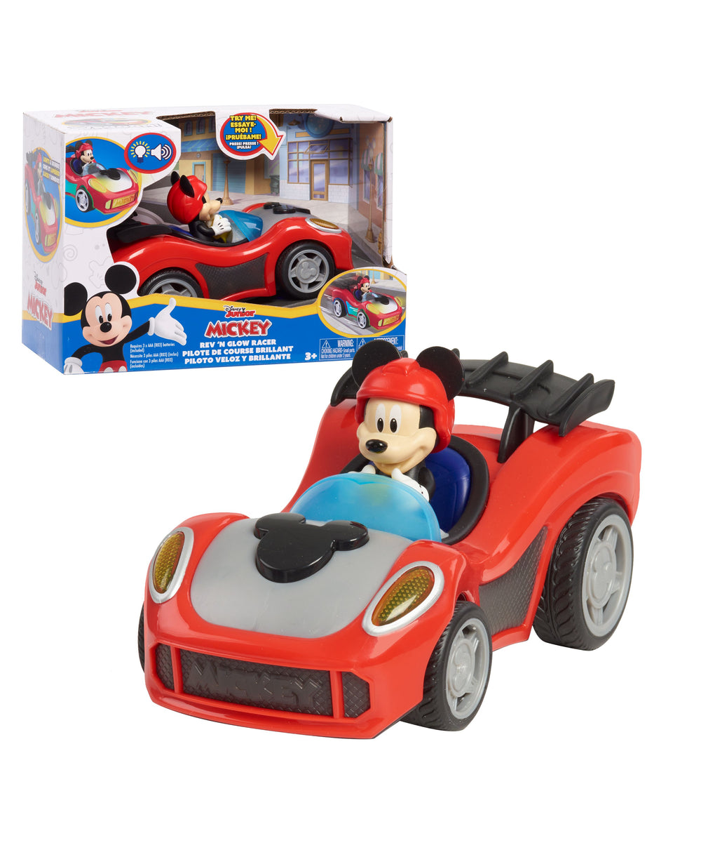 Mickey Mouse Rev 'N Go Vehicles with Lights And Sounds, Mickey's Car, Mickey Mouse Phrases