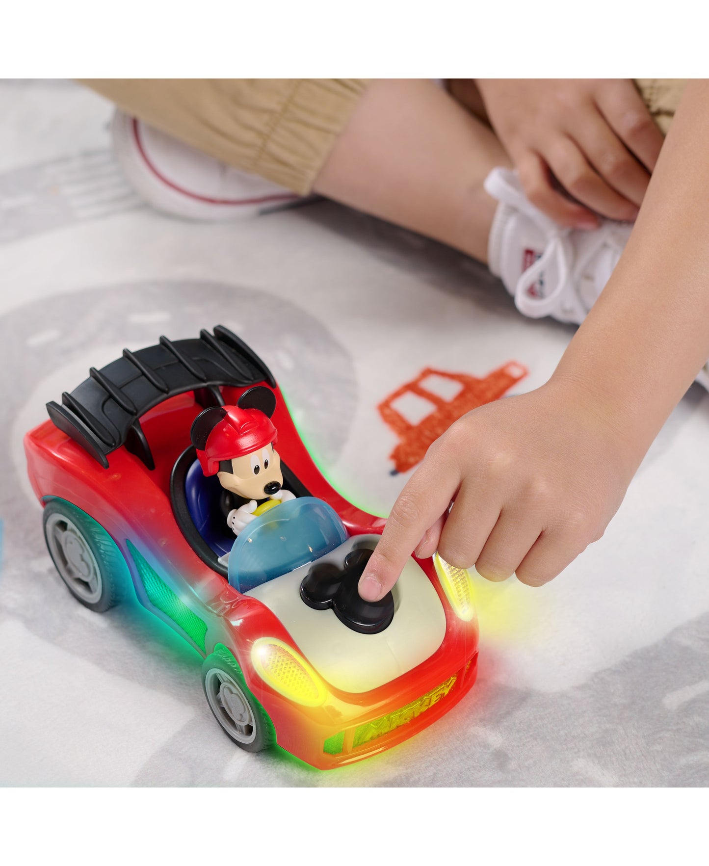 Mickey Mouse Rev 'N Go Vehicles with Lights And Sounds, Mickey's Car, Mickey Mouse Phrases