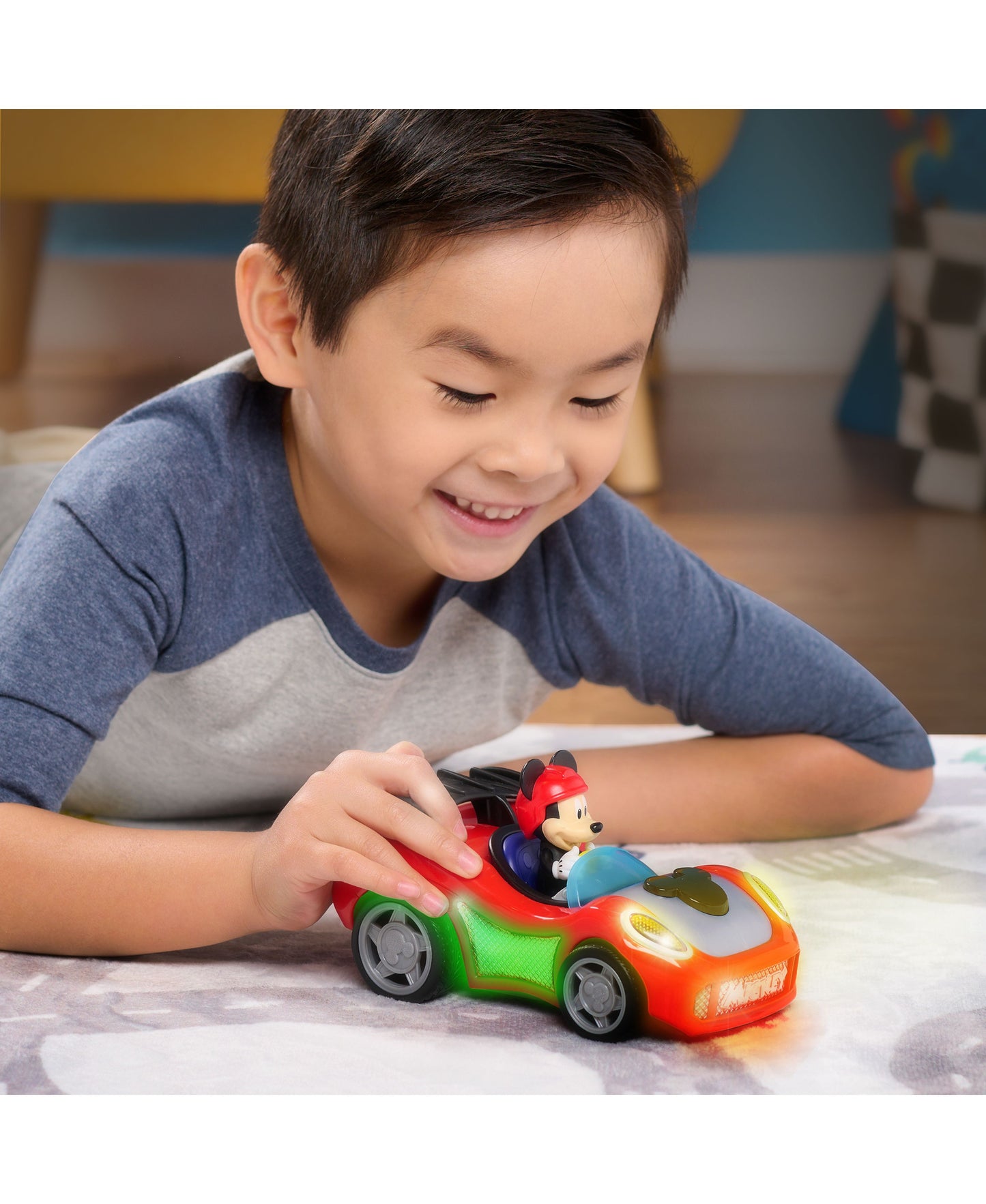 Mickey Mouse Rev 'N Go Vehicles with Lights And Sounds, Mickey's Car, Mickey Mouse Phrases