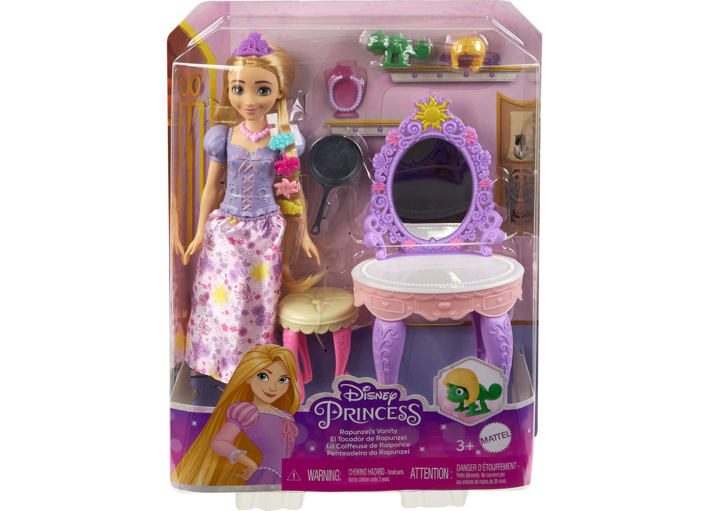 Disney Princess Toys, Rapunzel Doll, Vanity and Accessories