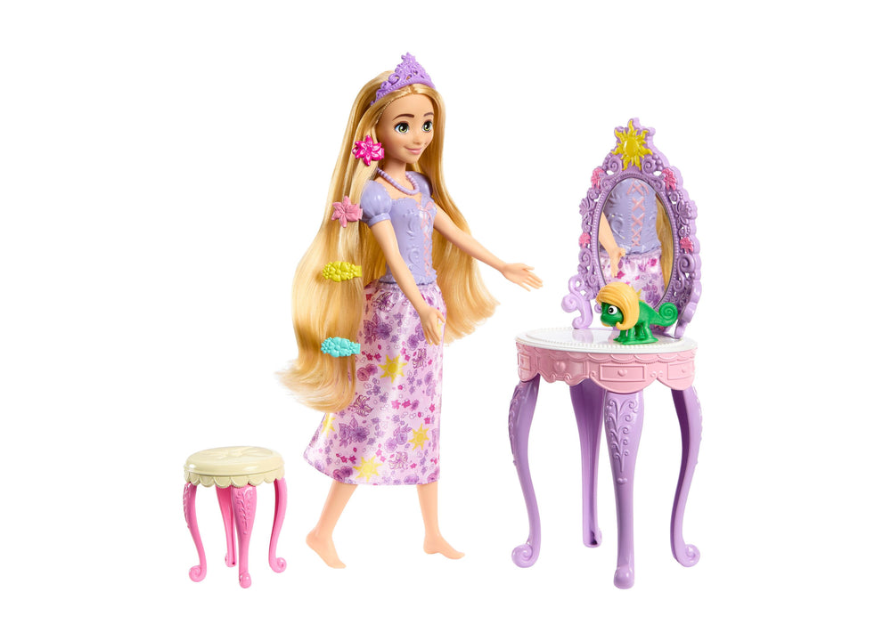 Disney Princess Toys, Rapunzel Doll, Vanity and Accessories