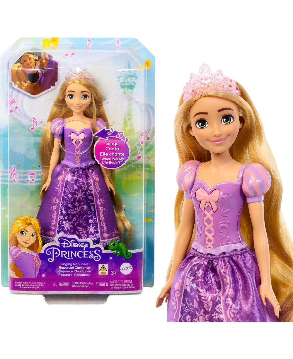 Disney Princess 12.75-inch Singing Rapunzel Doll - Long Brushable Hair