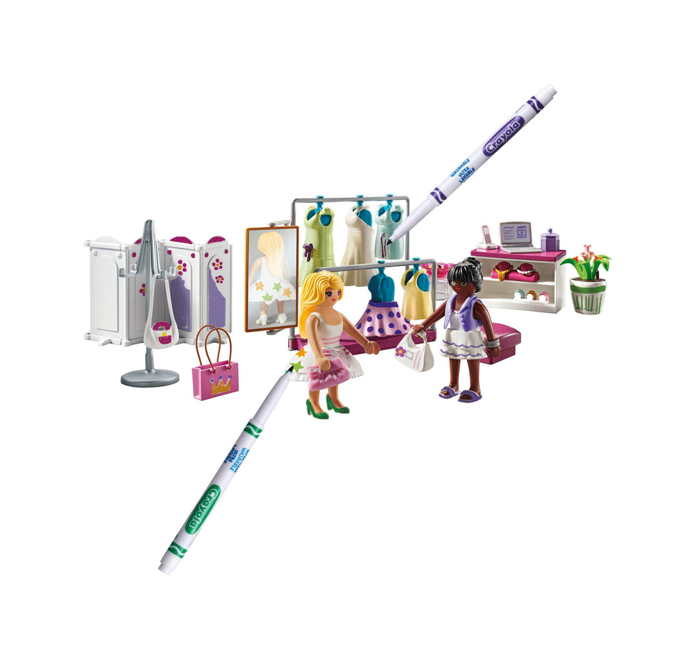 PLAYMOBIL Crayola Color & Style Fashion Boutique Playset