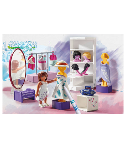 PLAYMOBIL Color with Crayola Fashion Designer Set - Creative Play Kit