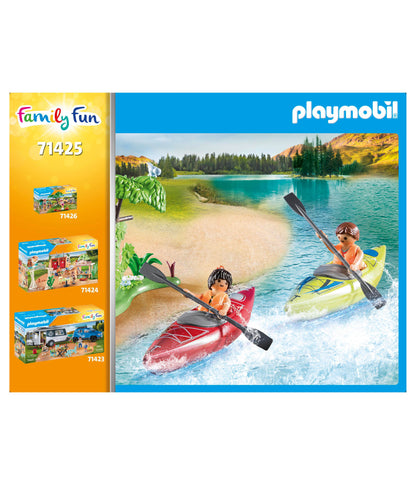 PLAYMOBIL Family Camping Trip Playset with Kayaks and Tent