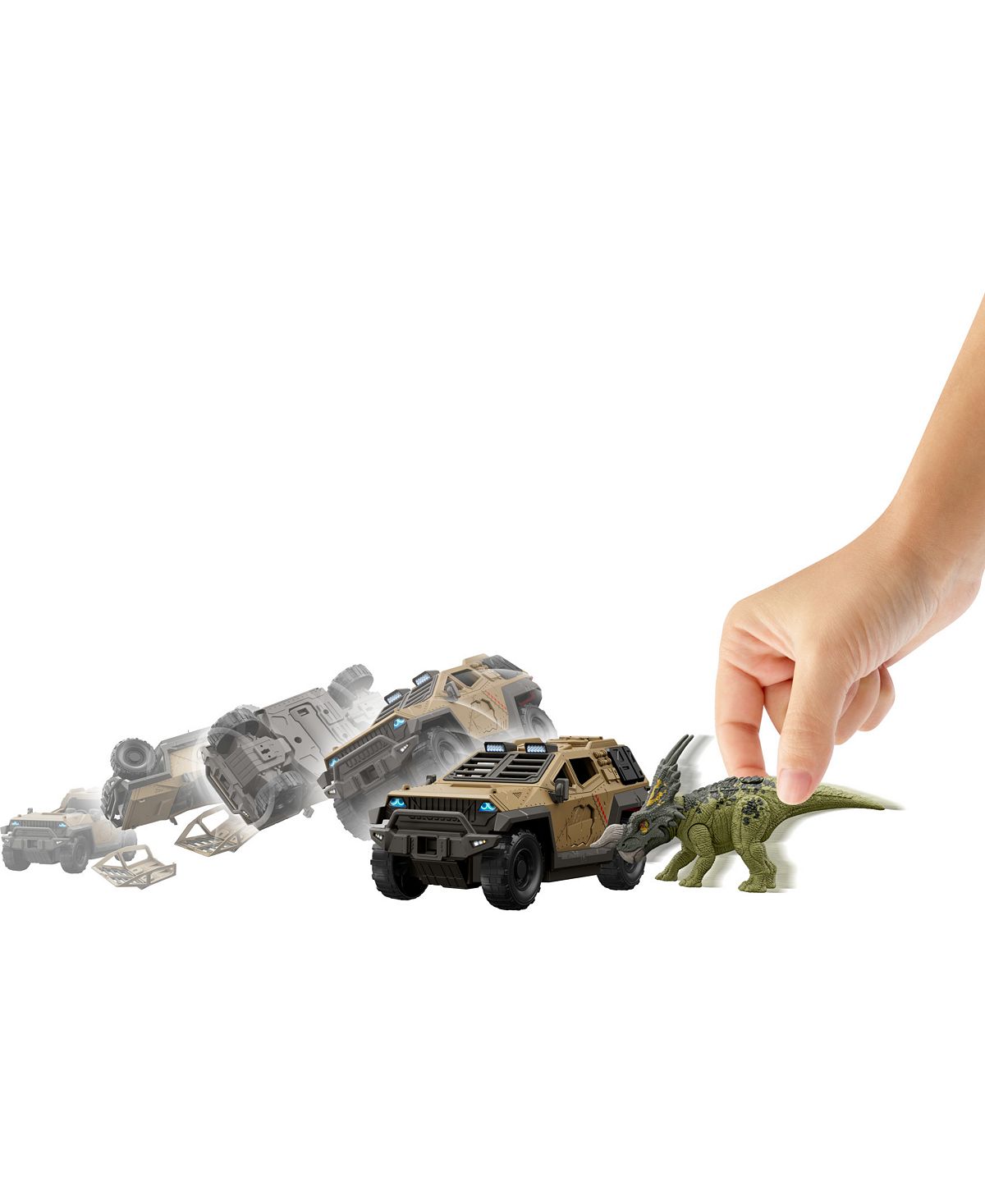 Jurassic World Mission Mayhem Truck with Detachable Claw and Einiosaurus Figure