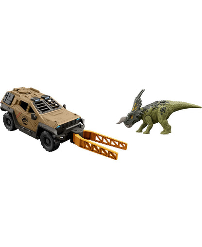 Jurassic World Mission Mayhem Truck with Detachable Claw and Einiosaurus Figure