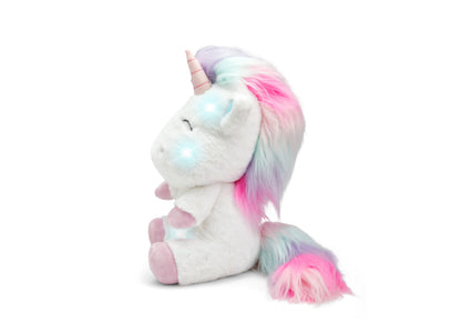 Geoffrey's Toy Box 12-inch Interactive Unicorn Plush with LED Lights and Sound