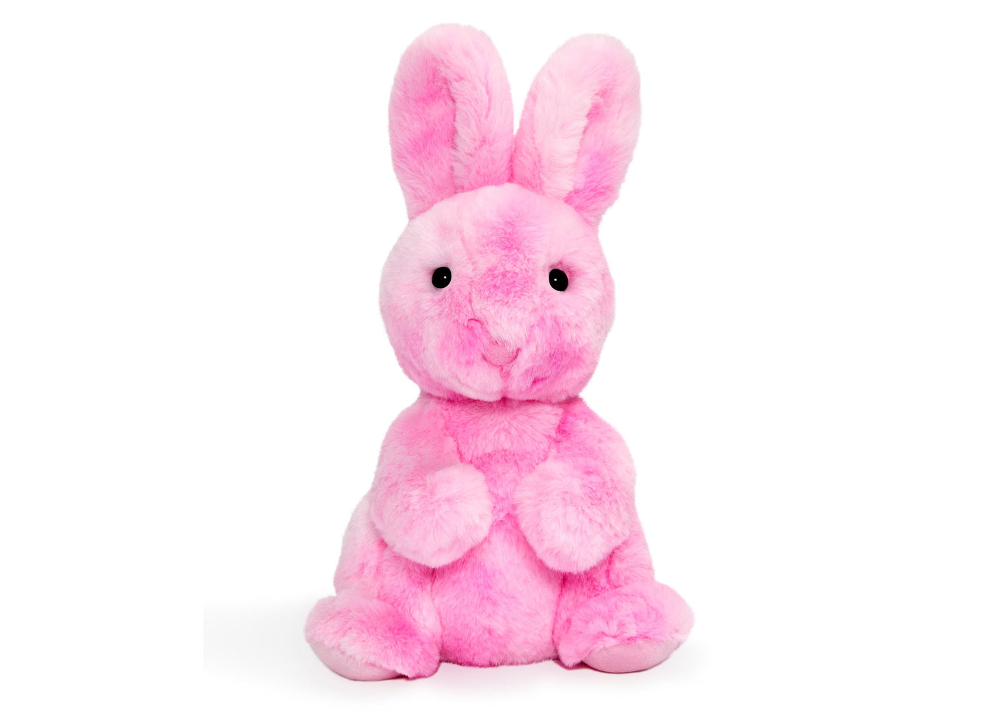 Geoffrey's Toy Box 9-Inch Tie Dye Bunny Plush - Vibrant Pink