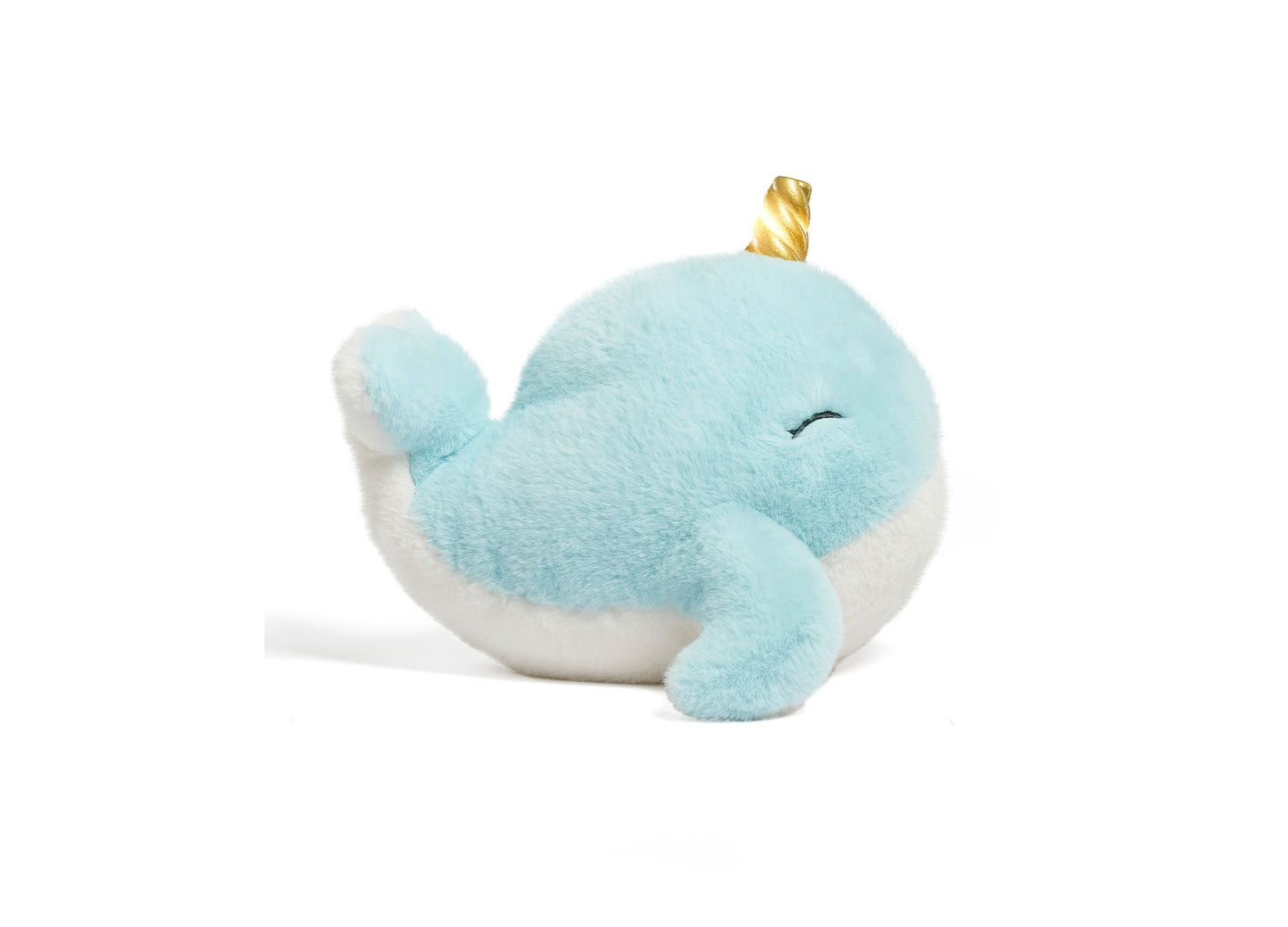 Geoffrey's Toy Box 12-inch Interactive Narwhal Plush with LED Lights and Sound