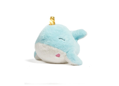 Geoffrey's Toy Box 12-inch Interactive Narwhal Plush with LED Lights and Sound