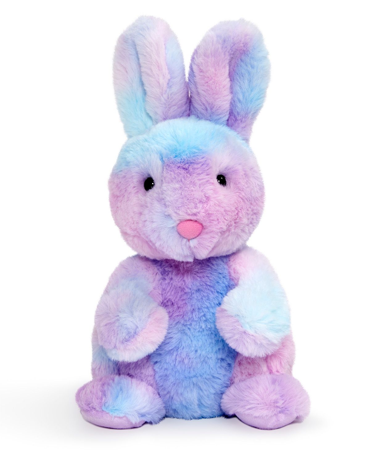 Geoffrey's Toy Box 9-Inch Tie Dye Bunny Plush - Colorful and Cuddly